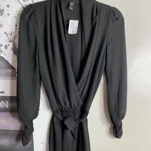 BRAND NEW DRAPE PLUNGE DRESS